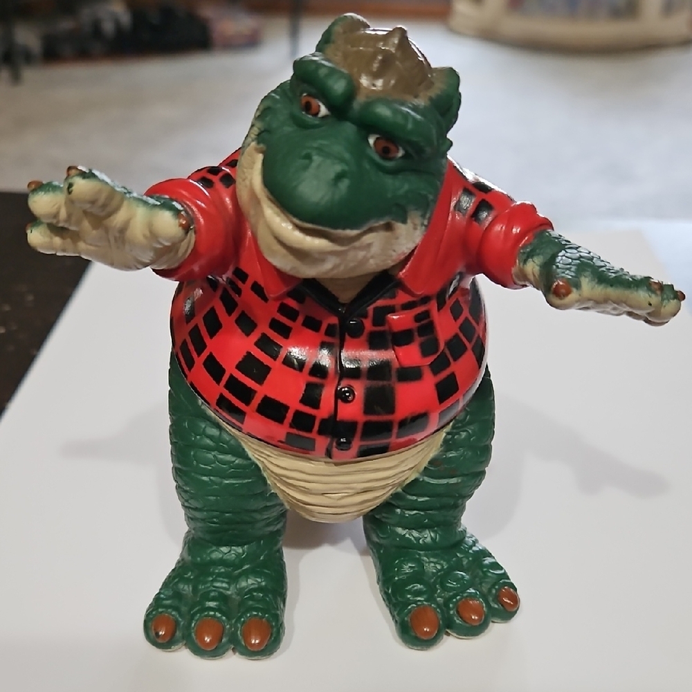 Vintage Disney Dinosaurs TV Show Earl Sinclair Action Figure Figurine Toy Rare.